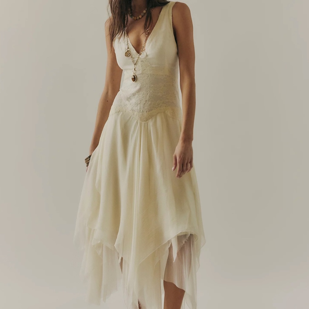 Nigel Preston 'Wunderlust' Dress in Natural (NWT)